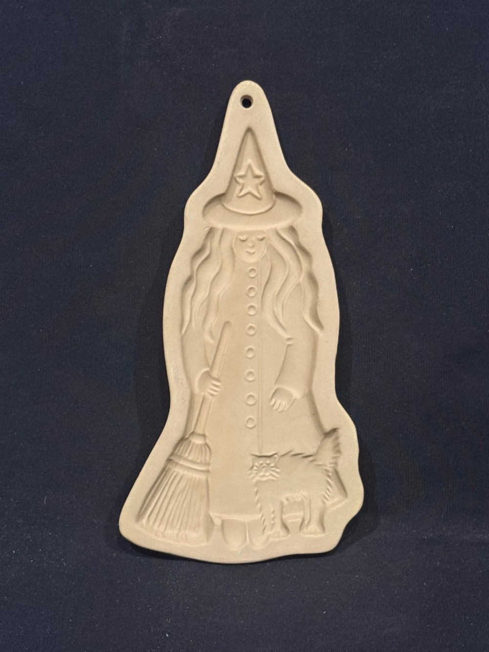 1988 Witchy Witch & Cat Brown Bag Cookie Art Mold